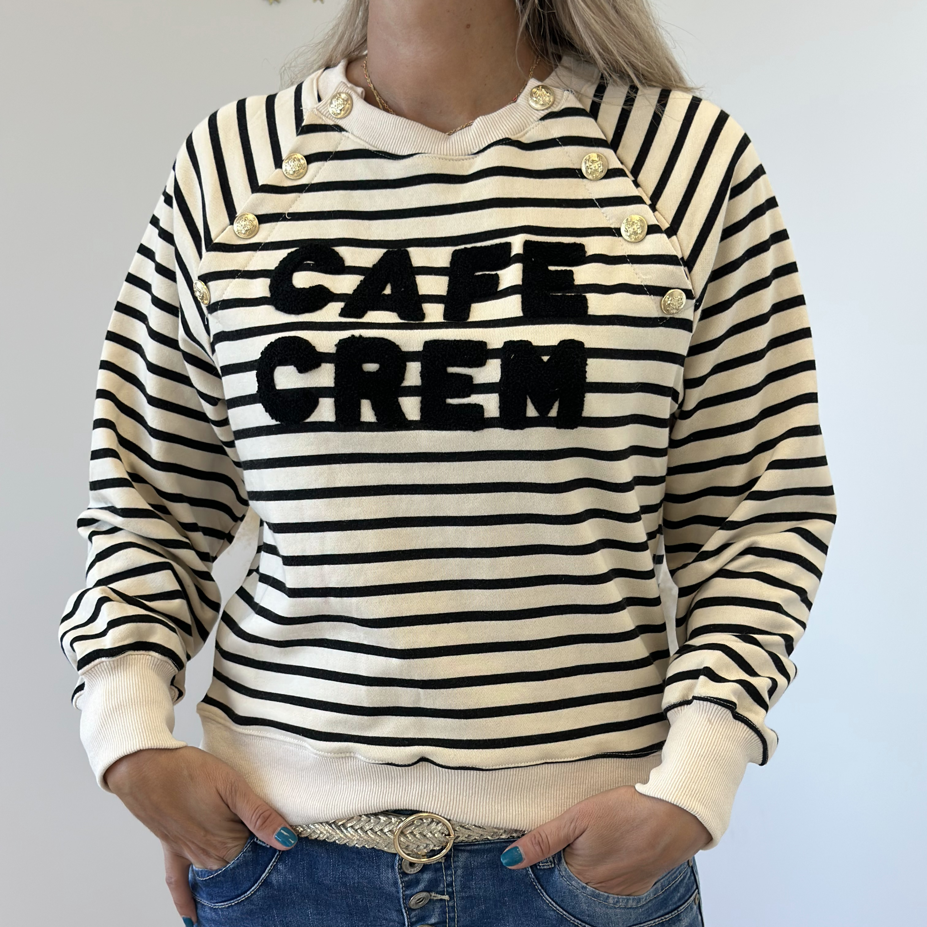 Sweat cafe crew ecru