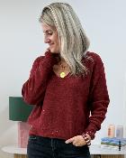 Pull Ingrid bordeaux