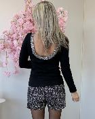 Tee shirt sequins noir