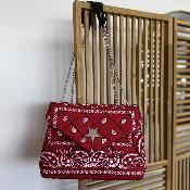 Sac matelassé rouge