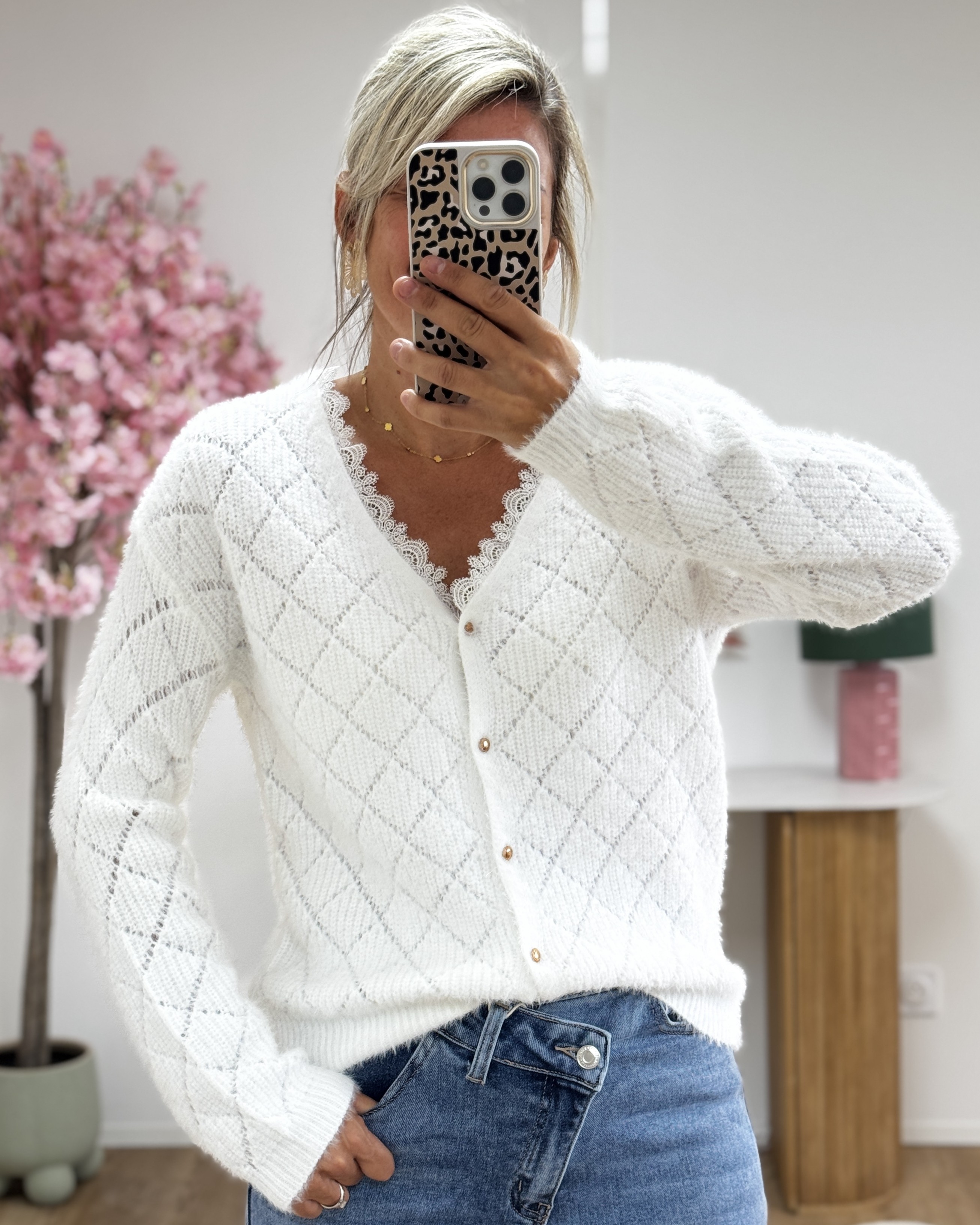Pull gilet réversible 