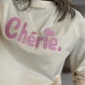 Sweat cherie jaune