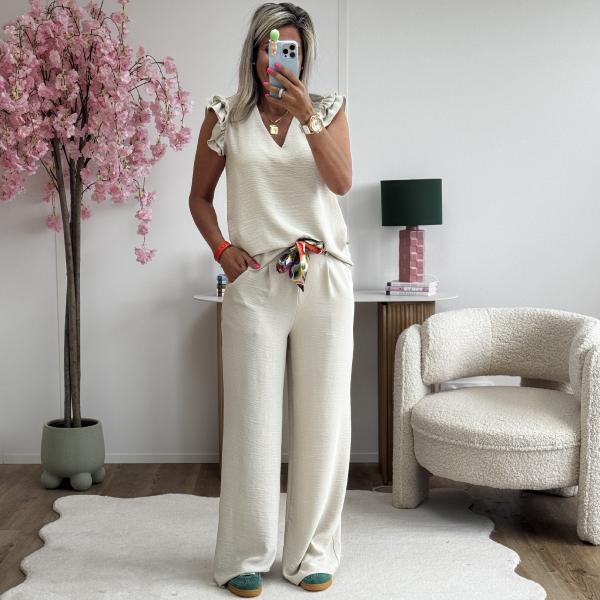 Pantalon Paula beige