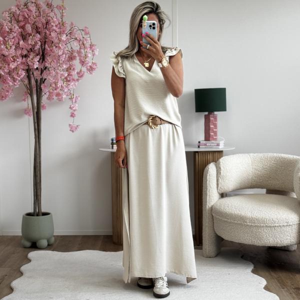 Jupe Armance beige