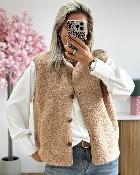 Gilet Noam camel