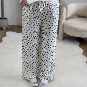 Pantalon heart bleu