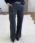 Pantalon à carreaux noir