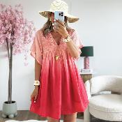 Robe Chloe corail