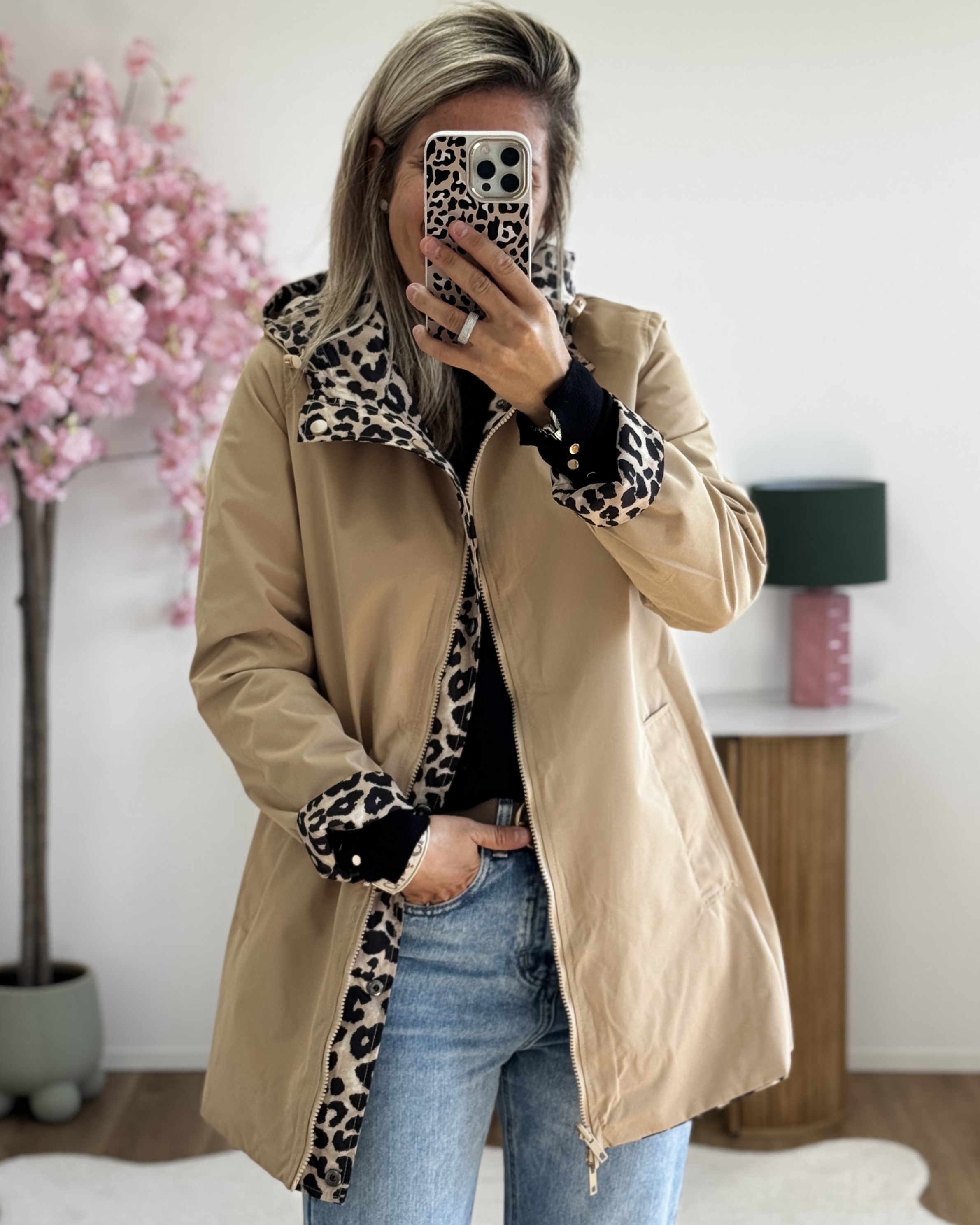 Parka réversible longue