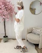 T shirt 2 en 1 blanc