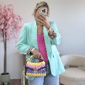 Sac Saliha jaune rose violet