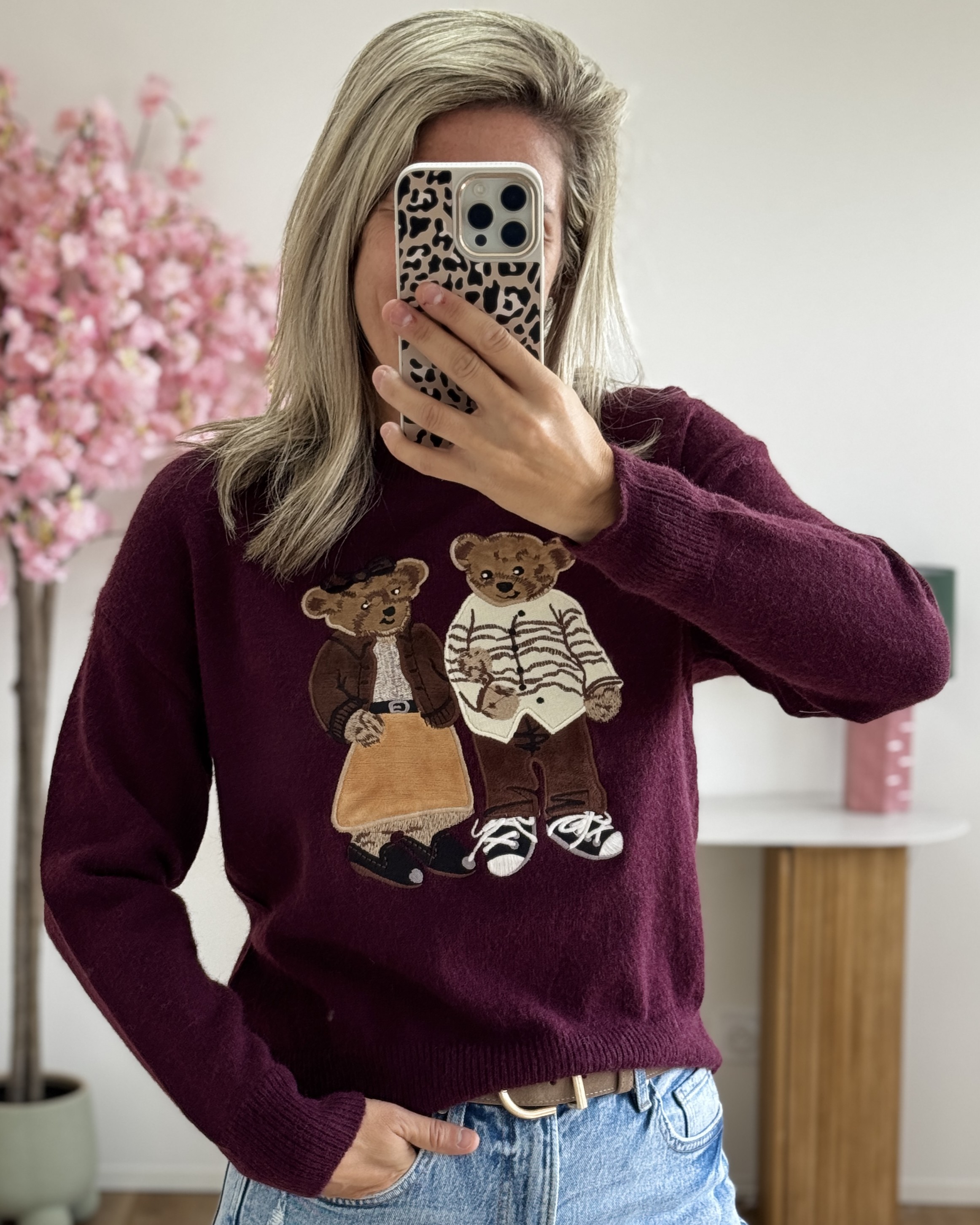 Pull Balou bordeaux