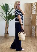 Tee shirt bjoux marine