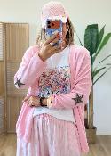 Gilet Boris rose bonbon