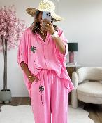 Chemise Andrea rose