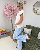 Tee shirt ciao bella blanc