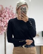 Ceinture en cuir coeurs noirs