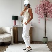 Pantalon Amour blanc