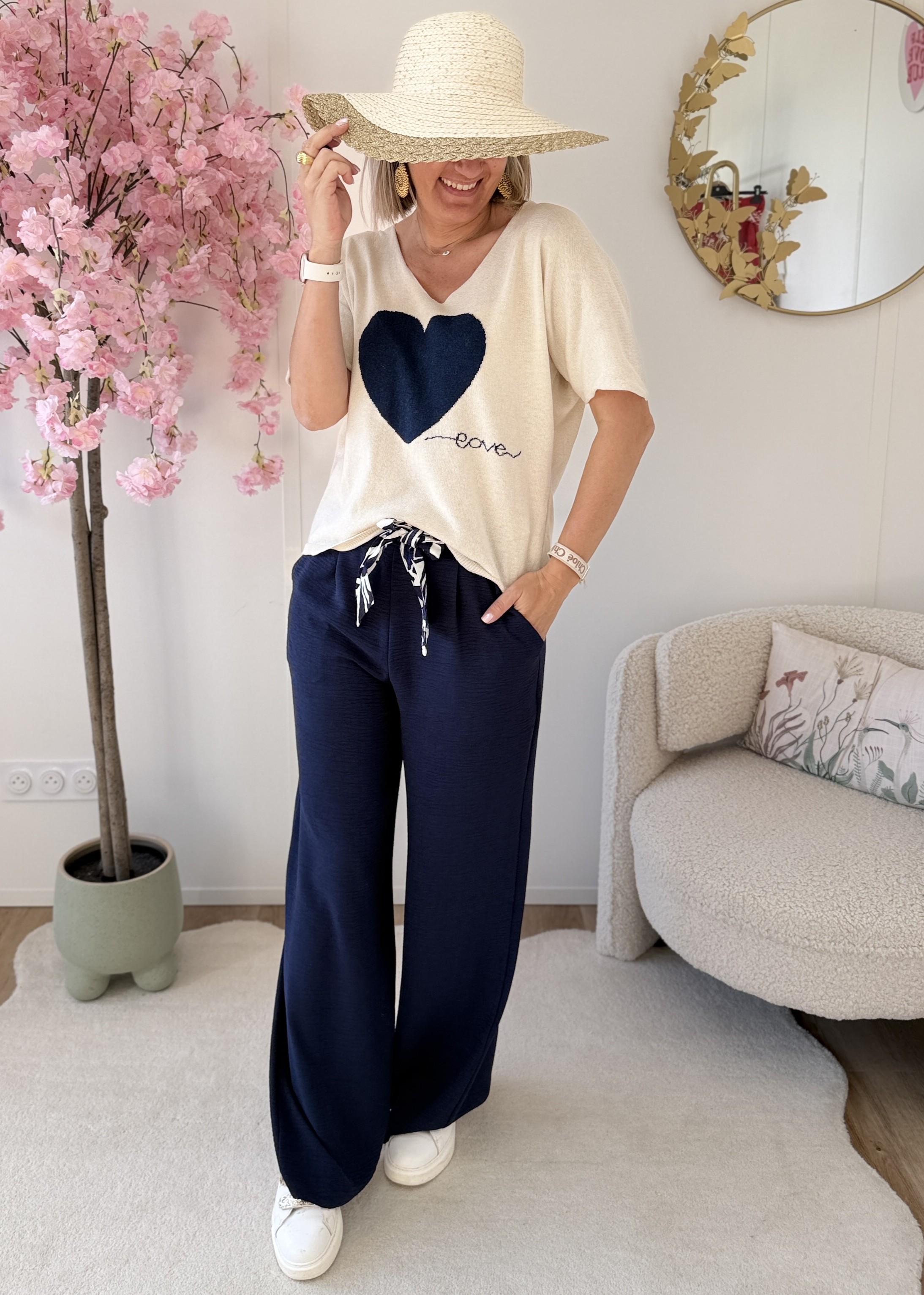 Pantalon Paula marine