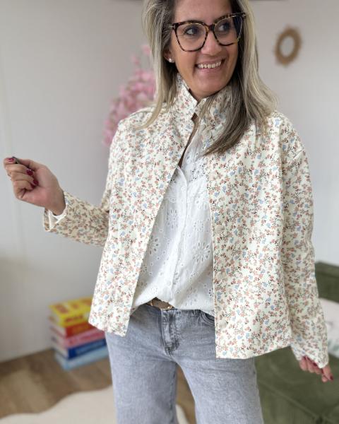 Veste fleurie