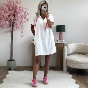 Robe éponge blanc