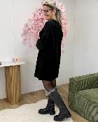 Robe pull Kenza noire