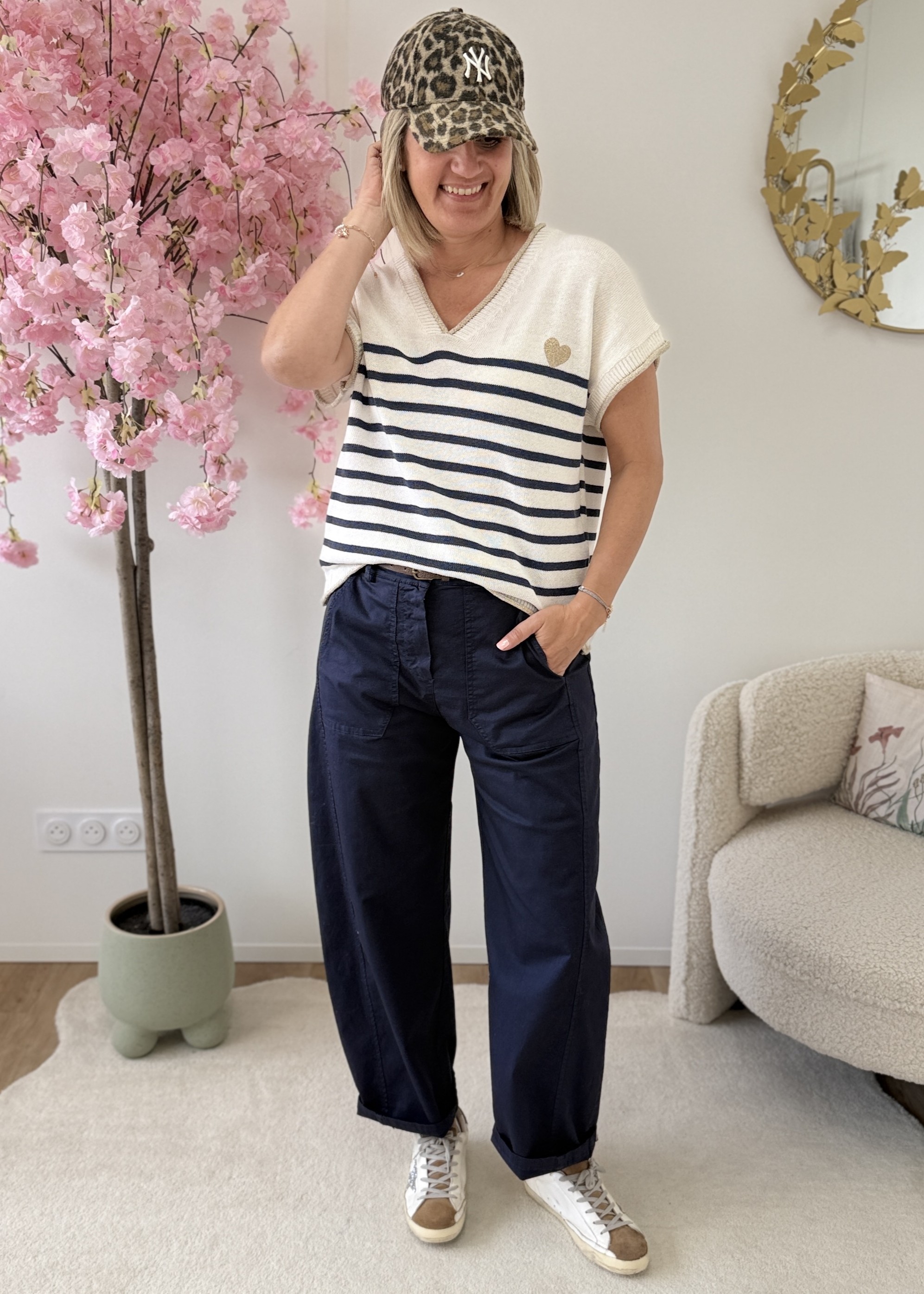 Pantalon Imani marine