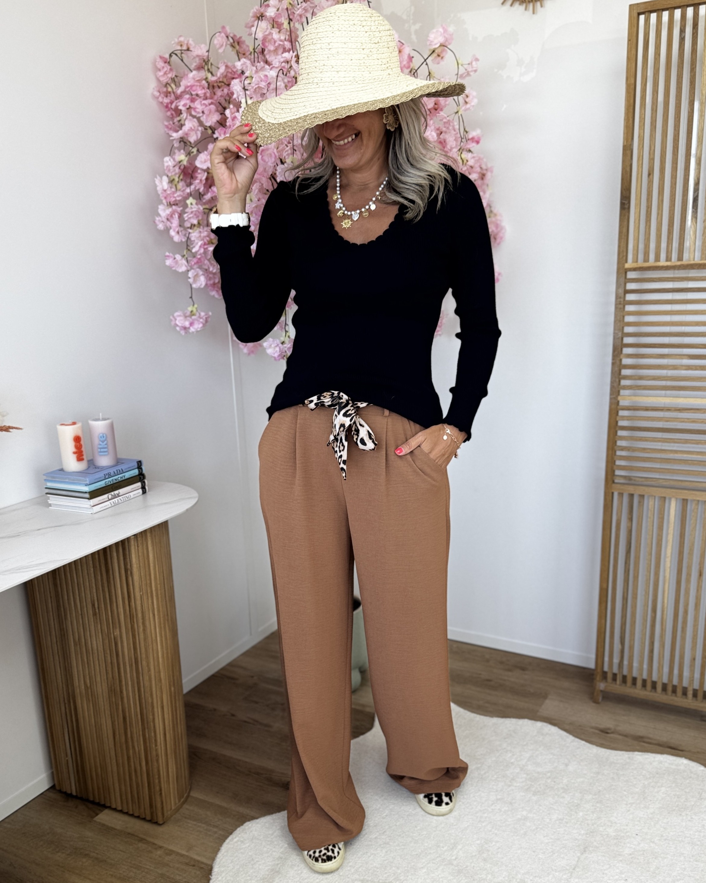 Pantalon Paula camel léo