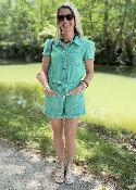 Combi short Lena verte