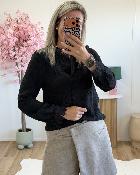 Jupe short lainage taupe
