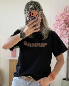 Tee shirt amour pailleté