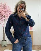 Chemise Alma coeurs rouges