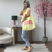 Sac en jeans jaune 