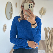 Pull Coralie bleu roi