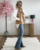 Gilet Noam camel