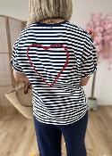 Tee shirt Lexie rayé marine