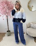 Pantalon à pince bleu jeans