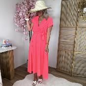 Robe Michele rose fluo