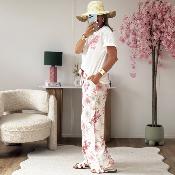 Pantalon Luc rose