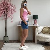Top Laurie rose (taille petit)