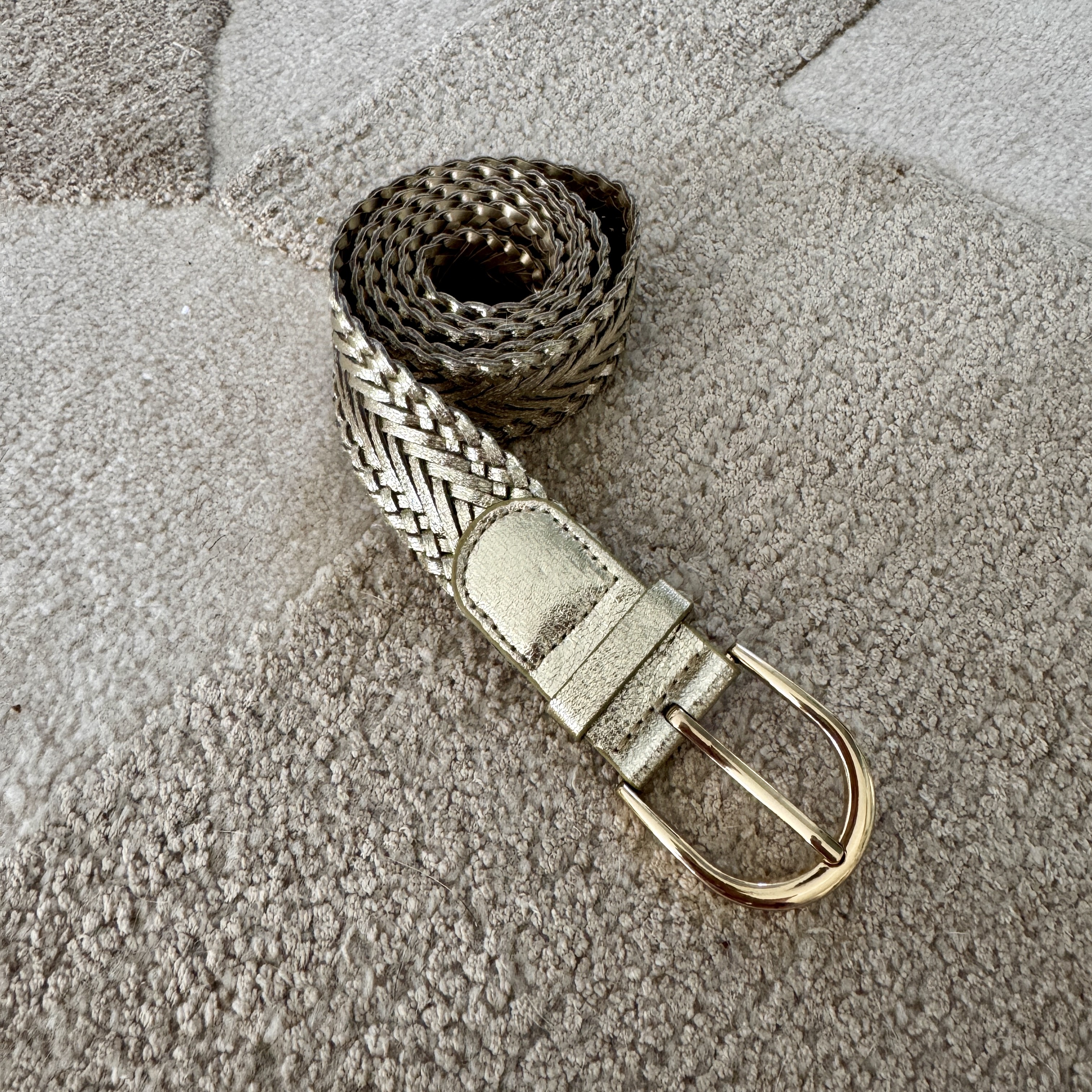Ceinture tréssée or