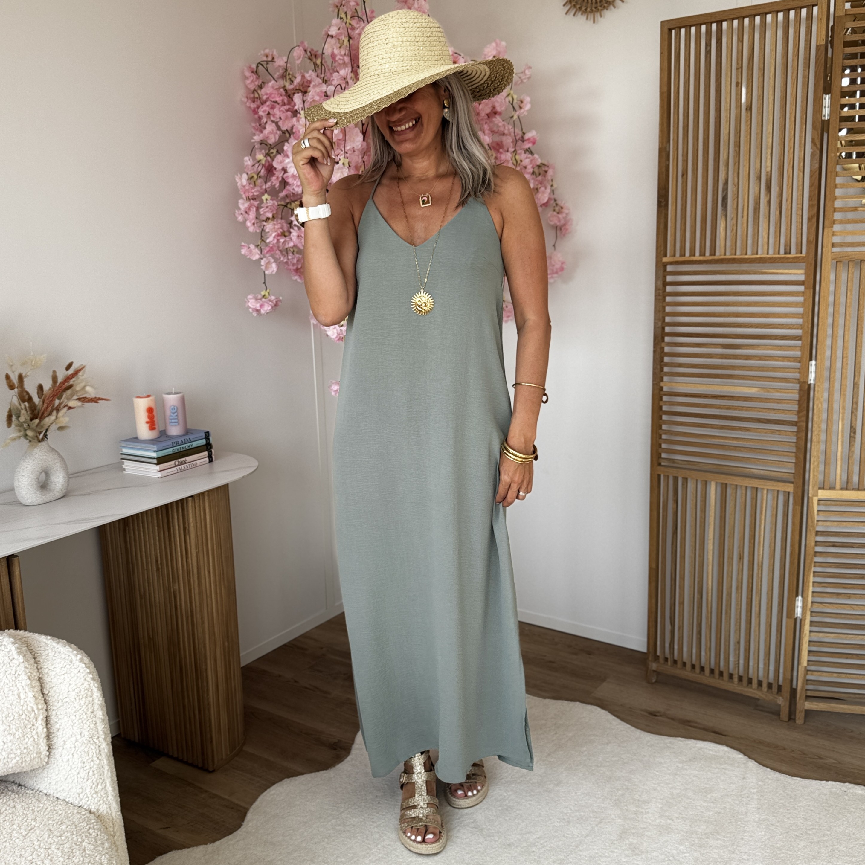 Robe Ninon vert