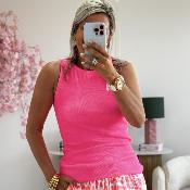 Debardeur Solveig rose fluo