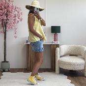 Top Flore jaune