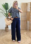 Tee shirt bjoux marine