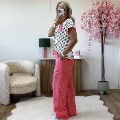 Pantalon Eden corail