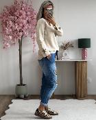 Jean jogg sequins