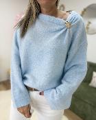 Pull bijoux ciel