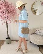 Robe Eden jeans bleue