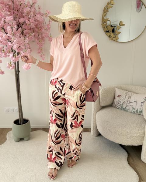 Pantalon Amaury rose